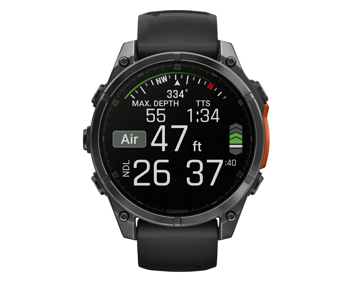 Garmin fenix 8 GPS Smartwatch (Slate Grey/Black) (47mm Case) - view 8